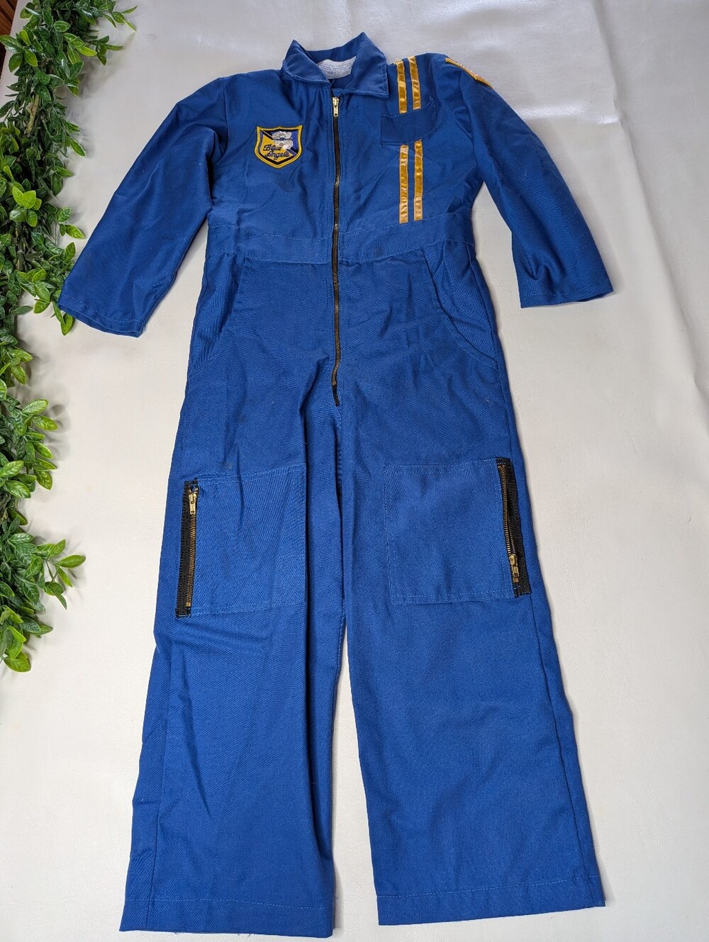 Blue Angels Junior Flightsuit Aviator Suit One Piece Size M (6-7)
